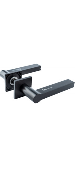 Дверной замок Gimmel H07 | Алюминиевый сплав, Черный матовый, 155*65*52