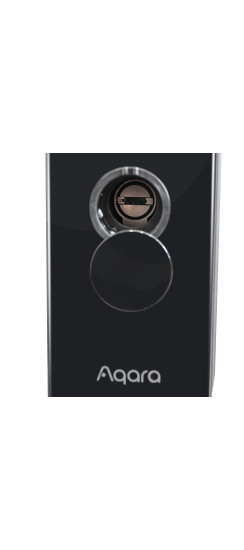 Электронный дверной замок Aqara D100 Zigbee Edition | Прочное стекло и металл с износостойким напылением, Черный, 393.8 мм*74.2*58,6мм