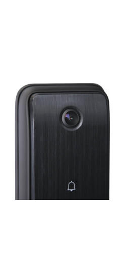 Электронный дверной замок Kaadas Q3-VP с отпечатком пальца | Алюминиевый сплав, Черный, 73,90*405,70*64,80 мм