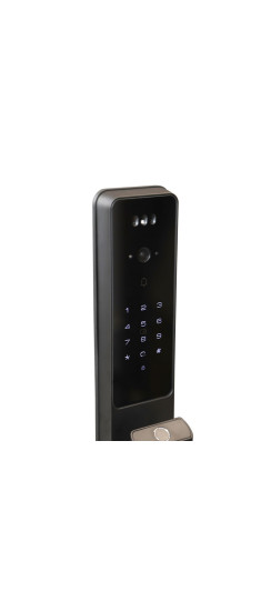 Электронный дверной замок Kaadas Q9 FVP | Алюминиевый сплав, Черный, золотой, 78*406,8*69,1 мм