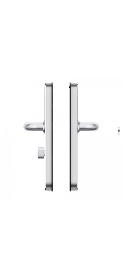 Электронный дверной замок Home Plus SILVER Novilock v.4239 | Алюминиевый сплав, Серебряный, 60×300×21 мм