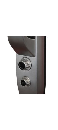 Биометрический врезной дверной замок Smart lock Silver | Алюминиевый сплав, Серебряный, 460*80*60