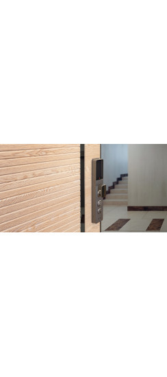 Электронный замок Smart lock DZ016Pro | Высококачественный алюминиевый сплав, Сапфирово-серый, 430*80*60