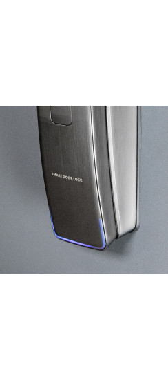 Электронный замок Smart lock DZ016Pro | Высококачественный алюминиевый сплав, Сапфирово-серый, 430*80*60
