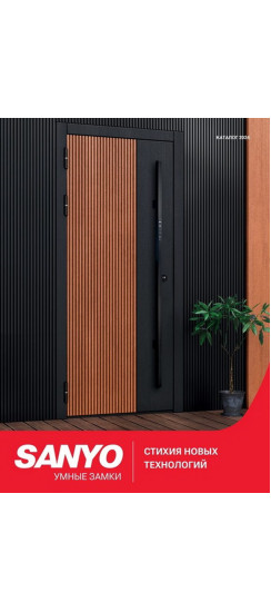 Sanyo D500 Tuya | Металл, пластик, Черный матовый, глянцевый, Внешняя ручка-штанга: 1600х38х55. Внутренняя ручка: 430х75х70