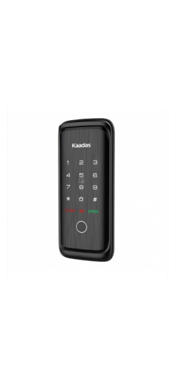 Электронный дверной замок для стеклянной двери Kaadas R8-5GL | Алюминиевый сплав, Черный, 196,3*73,1*13