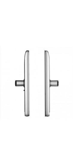 Электронный дверной замок Smart Fast SILVER Novilock v.4212 | Алюминиевый сплав, Серебряный, 72×300×24,6 мм