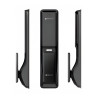 Электронный дверной замок Solity GP-6000BAK BLACK с Face ID | Алюминий, ABS-пластик, закаленное стекло, Черный, 90 × 385 × 65,4 мм