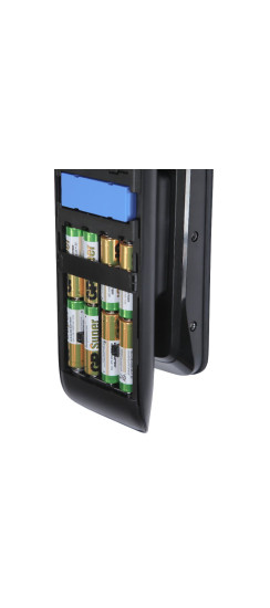 Электронный дверной замок Solity GP-4000BK DARK SILVER с отпечатком пальца | Алюминий, ABS-пластик, Черный, 80 × 399,4 × 56,5 мм