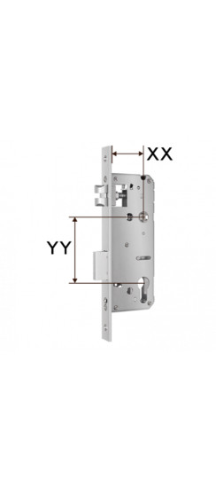 Электронный дверной замок Home Slim SILVER Novilock v.4237 | Нержавеющая сталь, Серебряный, 39×310×23 мм