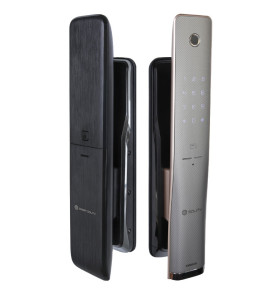 Электронный дверной замок Solity GP-4000BK DARK SILVER с отпечатком пальца