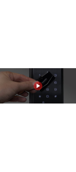 Электронный дверной замок Kaadas Q3-VP с отпечатком пальца | Алюминиевый сплав, Черный, 73,90*405,70*64,80 мм