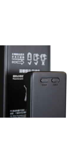 Биометрический врезной дверной замок Smart lock Black | Алюминиевый сплав, Черный, 460*80*60