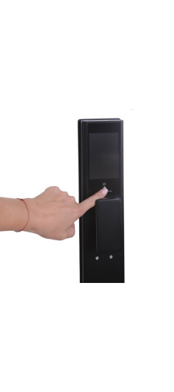 Электронный замок Smart lock DZ 888 | Высококачественный алюминиевый сплав, Черный, 440*70*65