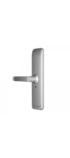 Электронный дверной замок Smart Fast SILVER Novilock v.4212 | Алюминиевый сплав, Серебряный, 72×300×24,6 мм