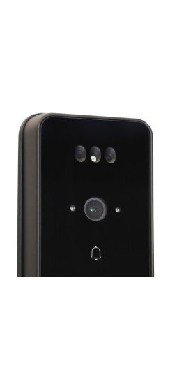 Электронный дверной замок Kaadas Q9 FVP | Алюминиевый сплав, Черный, золотой, 78*406,8*69,1 мм