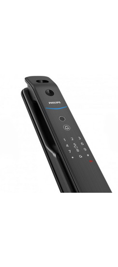 Электронный дверной замок Philips EasyKey DDL709-FVP-7HWS | Алюминиевый сплав, Черный матовый, глянцевый, 421.6*79.65*67.33