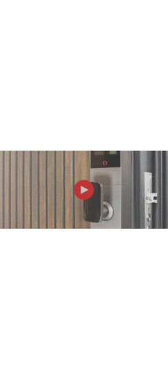 Электронный замок Smart lock DZ016Pro | Высококачественный алюминиевый сплав, Сапфирово-серый, 430*80*60