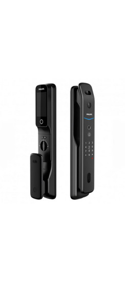 Электронный дверной замок Philips EasyKey DDL709-FVP-7HWS | Алюминиевый сплав, Черный матовый, глянцевый, 421.6*79.65*67.33