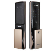 Умный дверной замок с ручкой Solity GP-6000BAK Champagne Gold, Face-ID