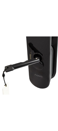 Электронный дверной замок Aqara D100 Zigbee Edition | Прочное стекло и металл с износостойким напылением, Черный, 393.8 мм*74.2*58,6мм