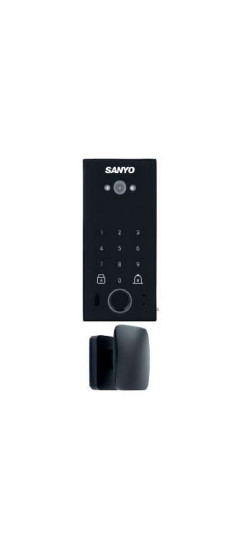 Sanyo D600 USmart Go | Алюминиевый сплав, сталь, пластик, Черный матовый, глянцевый, Внешние: ручка-кноб - 75х60х54. Внутренние: дисплей - 158х75х29, ручка - 185х144х58