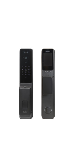 Электронный дверной замок Kaadas Q9 FVP | Алюминиевый сплав, Черный, золотой, 78*406,8*69,1 мм