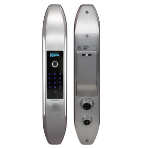 Биометрический врезной дверной замок Smart lock Silver