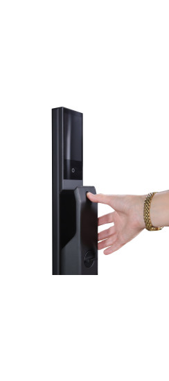 Moorgen T3+ без врезной части, видеоглазок, Wi-Fi | Цинковый сплав+алюминиевый сплав+IML. Материал сердечника: Высококачественный сплав. Материал сердечника замка: Чистая медь., Черный, 410 x 73