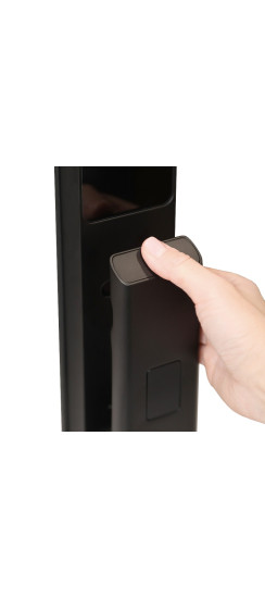 Электронный дверной замок Kaadas Q9 FVP | Алюминиевый сплав, Черный, золотой, 78*406,8*69,1 мм