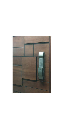 Врезной электронный дверной замок Kaadas K9-5W Black с отпечатком пальца | Металл, Черный, 400х80х22 мм