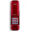 Накладной электронный дверной замок LocPro C50R2 Series Red Digital Door Lock | Алюминий, ABS-пластик, Бордовый, 73 × 175 × 25 мм