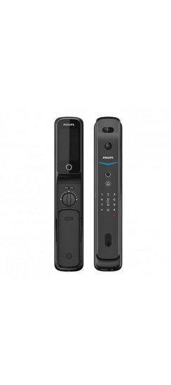 Электронный дверной замок Philips EasyKey DDL709-FVP-7HWS | Алюминиевый сплав, Черный матовый, глянцевый, 421.6*79.65*67.33