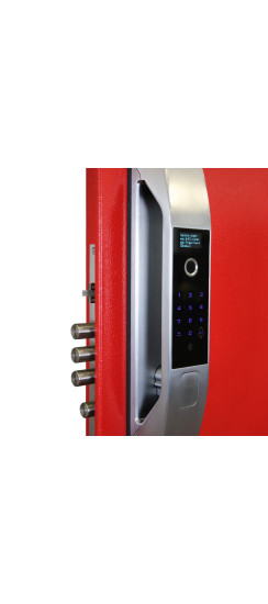 Биометрический врезной дверной замок Smart lock Silver | Алюминиевый сплав, Серебряный, 460*80*60