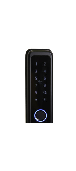 Электронный дверной замок Philips EasyKey DDL608-5HWS | Алюминиевый сплав, Черный, 43 х 324,72 х 72 мм