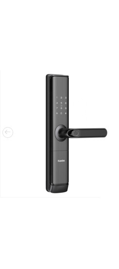 Электронный дверной замок Kaadas S110-5W с отпечатком пальца | Металл, Черный, 344х169х24 мм