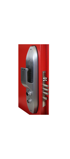 Биометрический врезной дверной замок Smart lock Silver | Алюминиевый сплав, Серебряный, 460*80*60