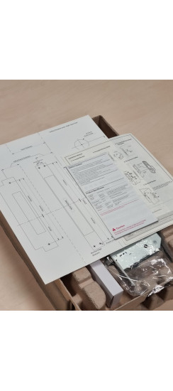 Врезной электронный дверной замок Solity GSP-1000BK GOLD с отпечатком пальца | Алюминий, ABS-пластик, Золотой, черный, 84 × 385 × 82 мм