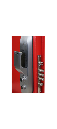 Биометрический врезной дверной замок Smart lock Silver | Алюминиевый сплав, Серебряный, 460*80*60