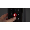 Электронный дверной замок Solity GP-3000BK BLACK с отпечатком пальца | Алюминий, ABS-пластик, Черный, 80 × 399,4 × 56,5 мм