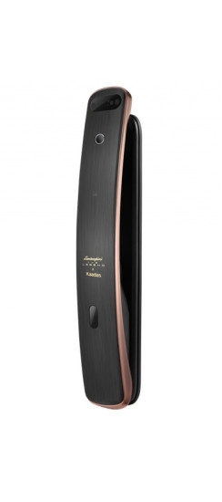 Биометрический электронный замок с распознаванием лица Kaadas K13F (copper) | Металл, Черный, золотой, 344х169х24 мм