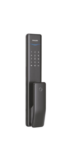 Электронный дверной замок Philips EasyKey Alpha-5HB | Алюминиевый сплав, Черный, 387.8*78.1*63.2