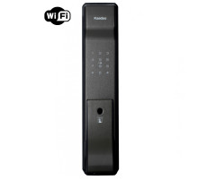 Врезной электронный дверной замок Kaadas K9-5W Black с отпечатком пальца