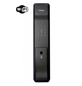 Врезной электронный дверной замок Kaadas K9-5W Black с отпечатком пальца
