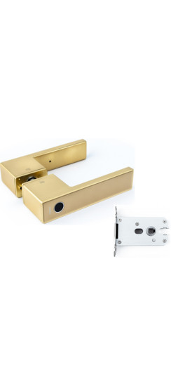 Дверной замок Gimmel F11 TTLock Золотой | Алюминиевый сплав, стекло, Золотой, 156*34*56