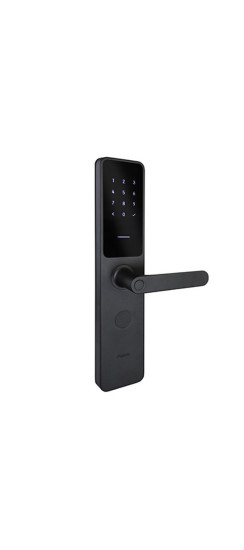 Электронный дверной замок Aqara A100 Zigbee Edition | Алюминиевый сплав, пластик, Черный, 375 × 77 × 23,6 мм