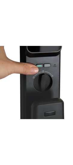 Электронный дверной замок с распознаванием лица Kaadas K20 Pro Max Black | Алюминиевый сплав, Черный, серый, 425*78*60