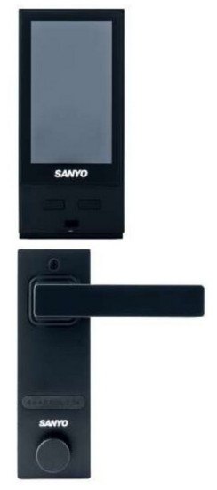 Sanyo D600 USmart Go | Алюминиевый сплав, сталь, пластик, Черный матовый, глянцевый, Внешние: ручка-кноб - 75х60х54. Внутренние: дисплей - 158х75х29, ручка - 185х144х58