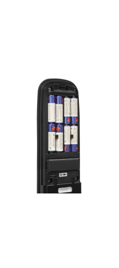 Врезной электронный дверной замок Solity GSP-1000BK BLACK с отпечатком пальца | Алюминий, ABS-пластик, Черный, 84 × 385 × 82 мм