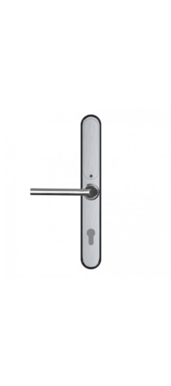 Электронный дверной замок Home Slim SILVER Novilock v.4237 | Нержавеющая сталь, Серебряный, 39×310×23 мм